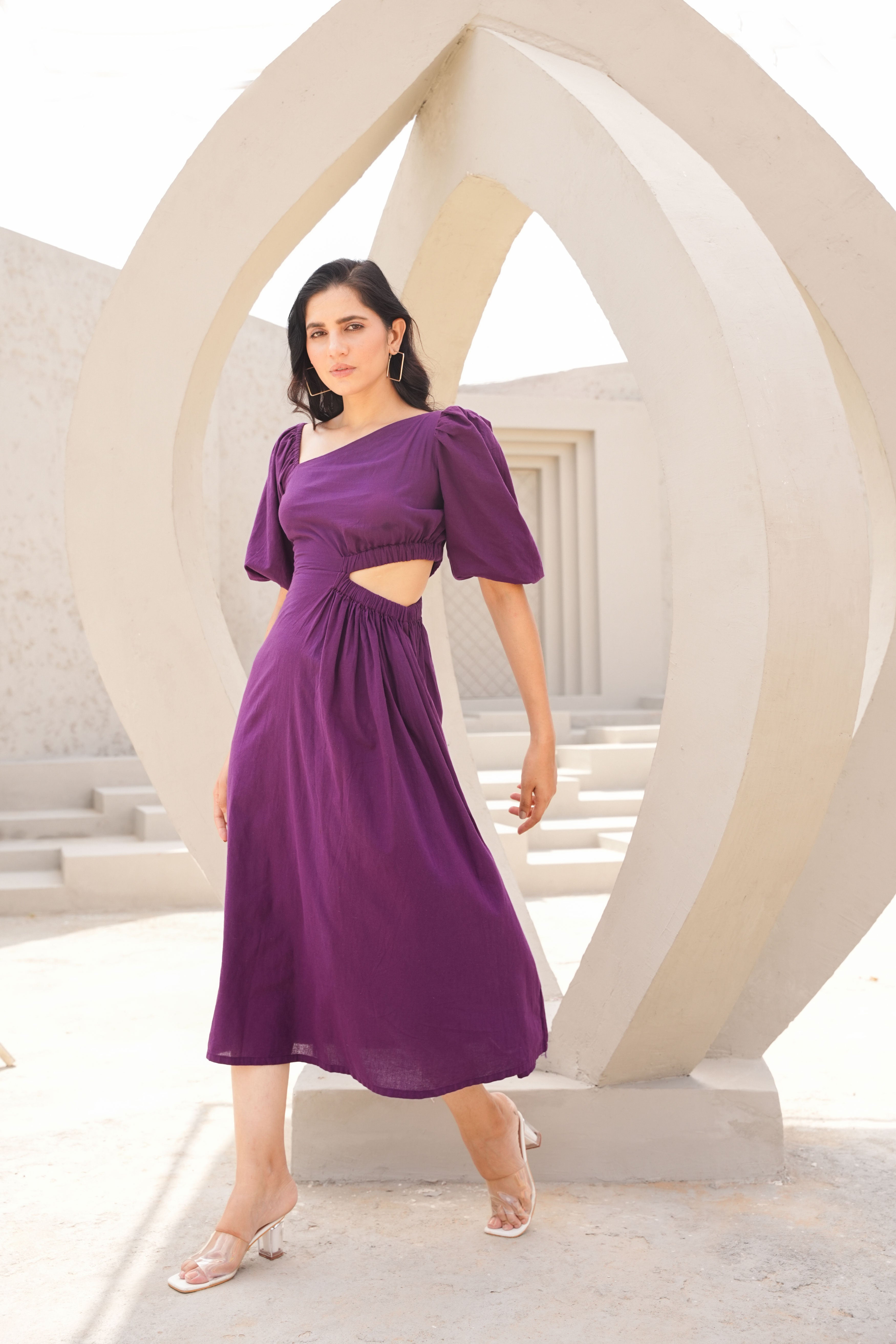 Purple Pansy Dress