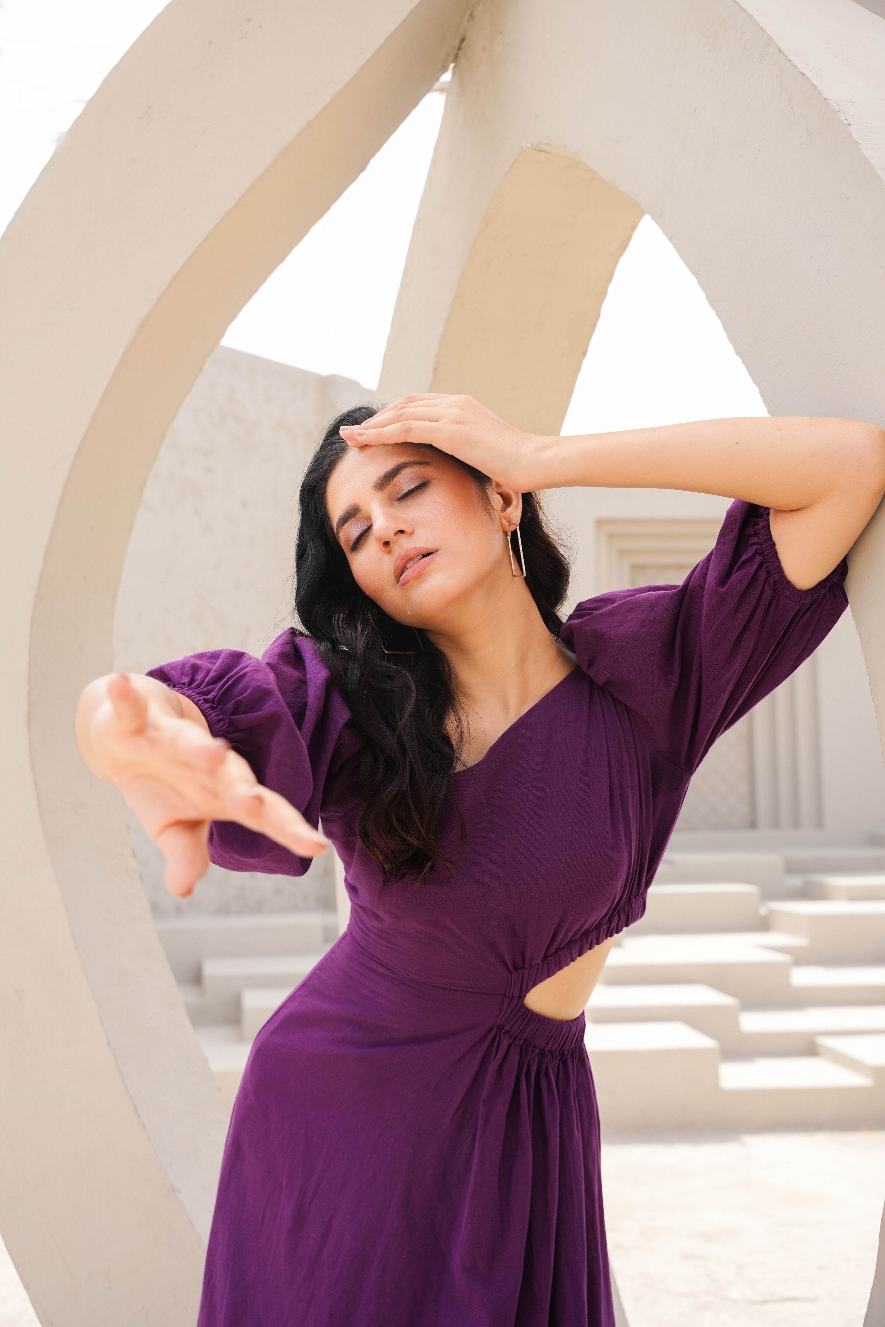 Purple Pansy Dress