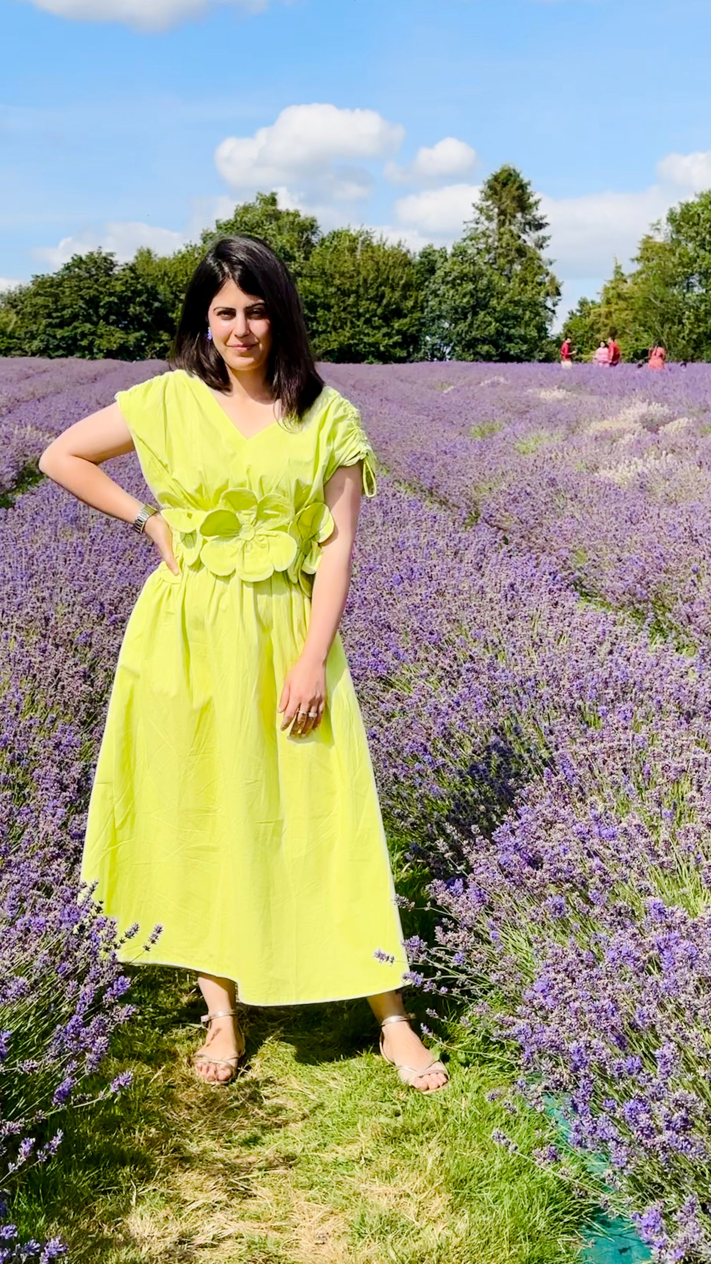 Lemon Flora Dress