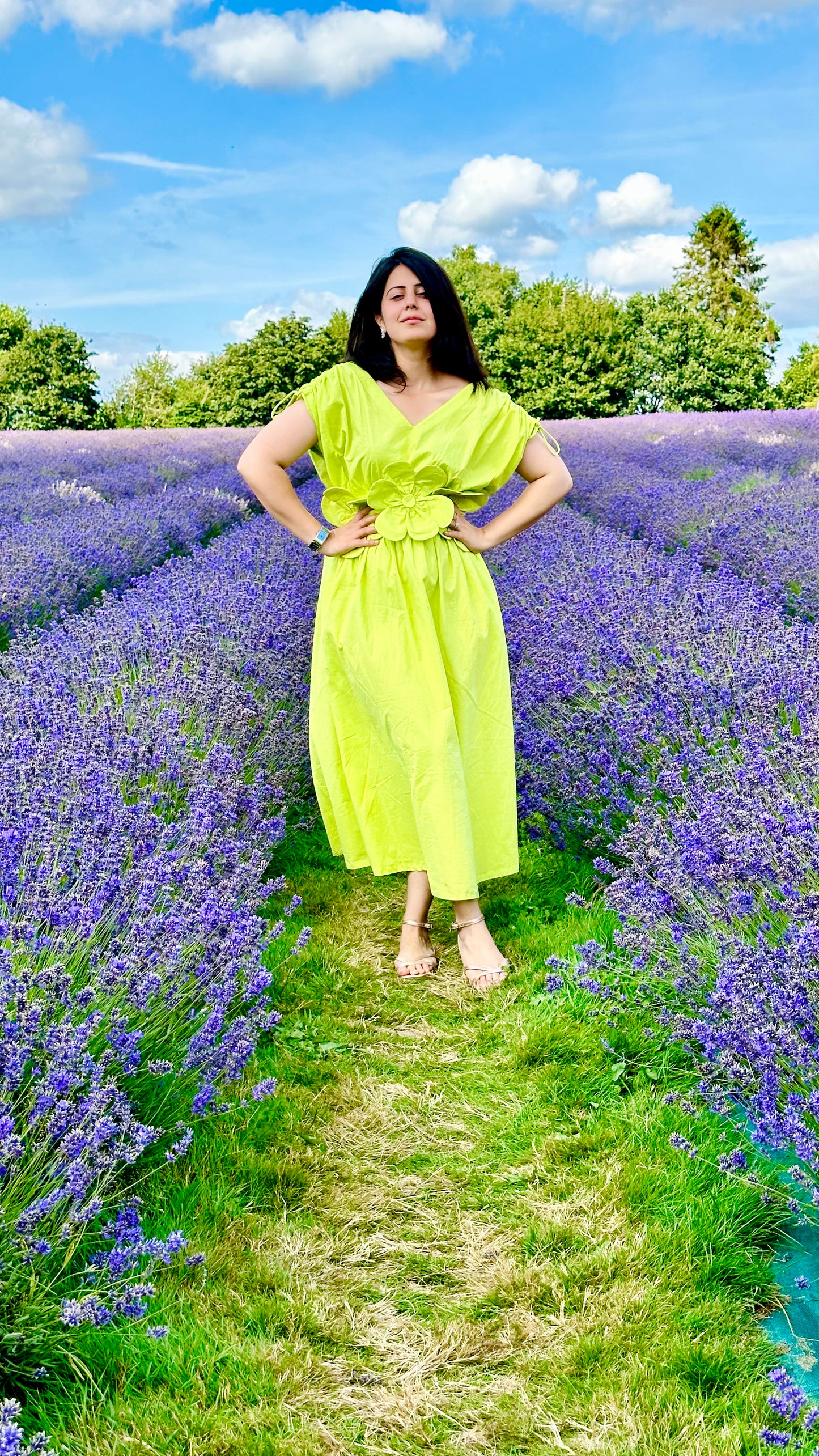 Lemon Flora Dress